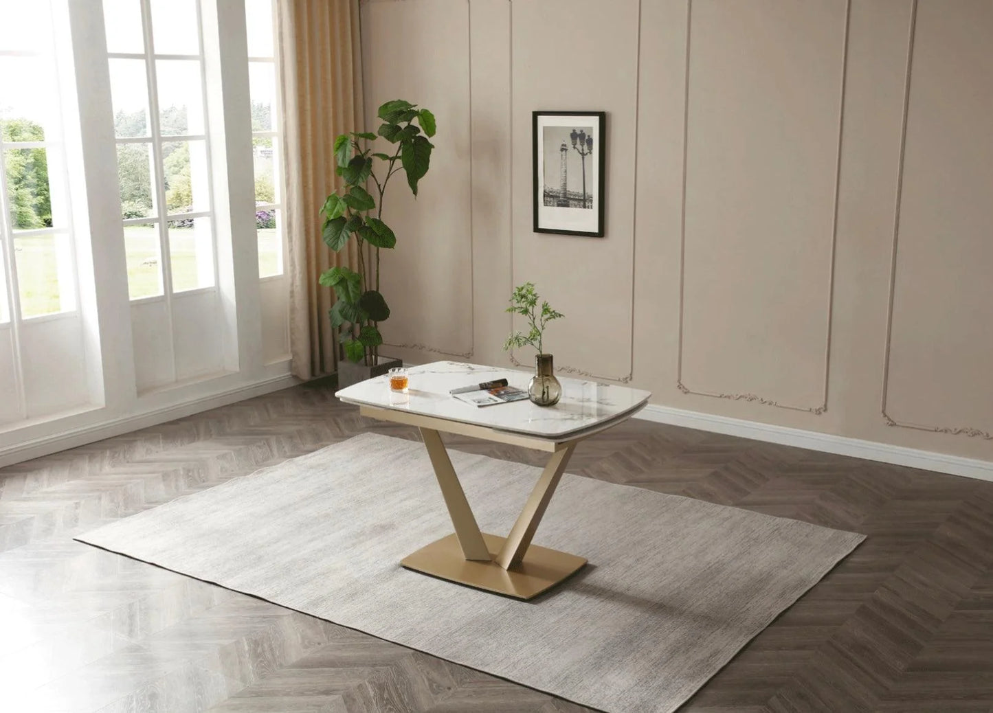 Luxury Modern Niah Dining Set European Style for Villa