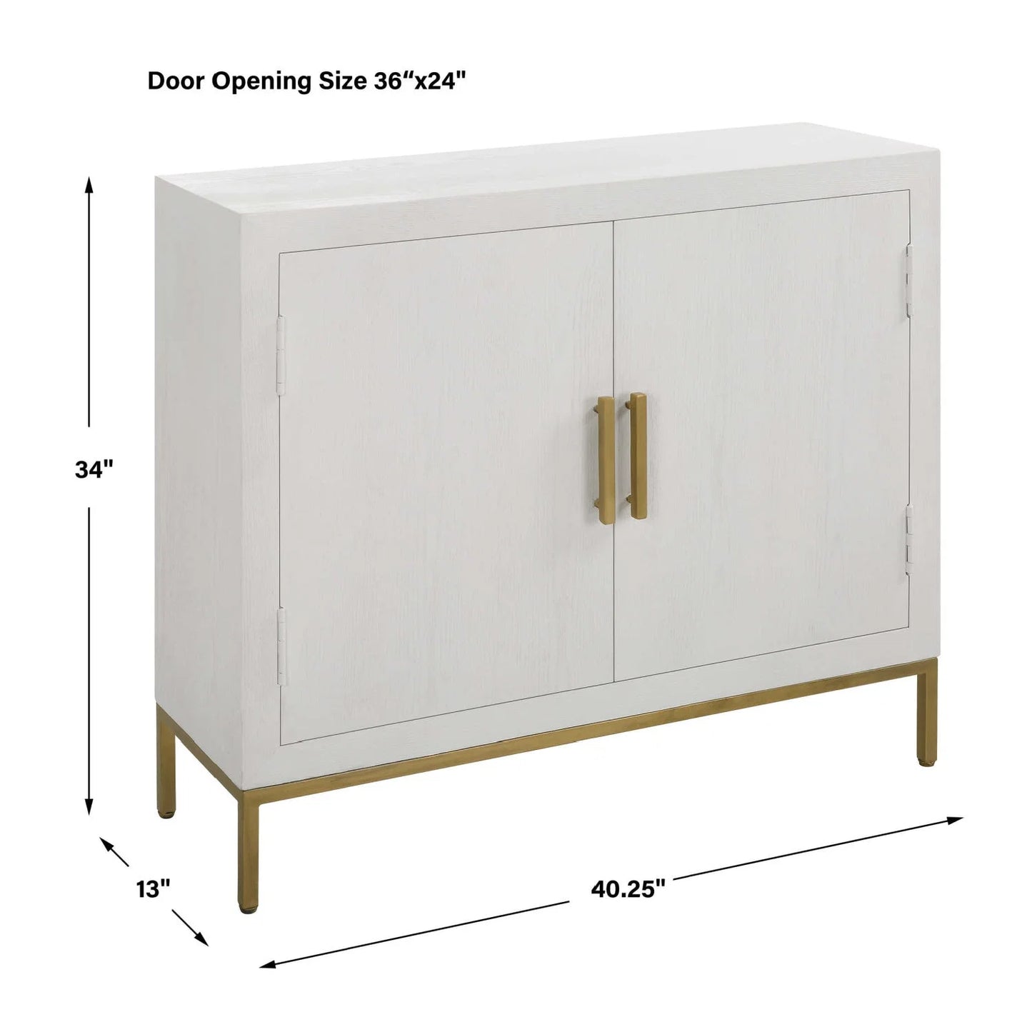 Luxury Modern Oak Wood 2-Door Cabinet European Style for Villa