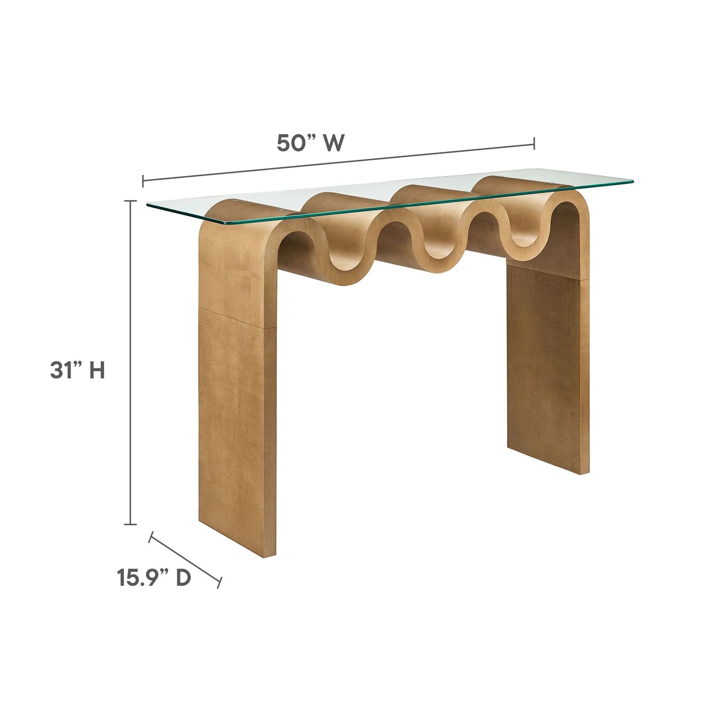 Luxury Modern Onda Console Table European Style for Villa