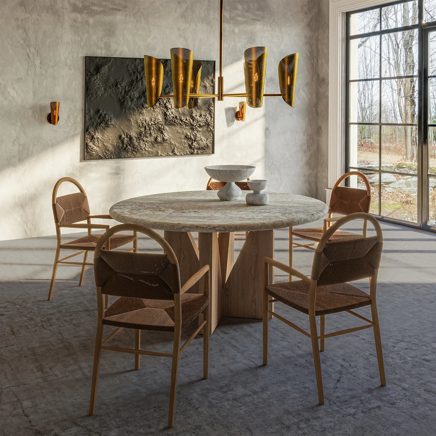 Luxury Modern Pernelle Dining Armchair European Style for Villa