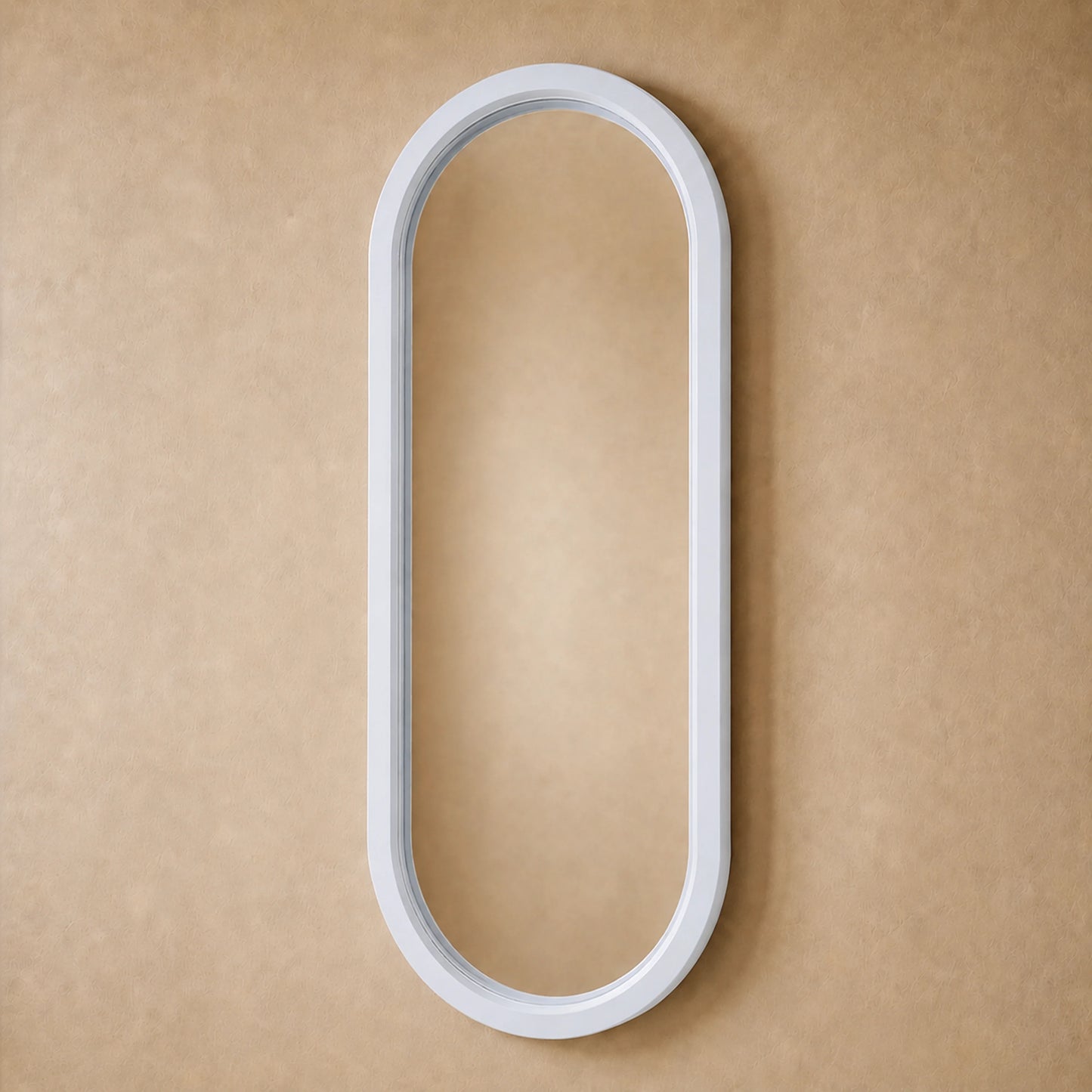 Luxury Modern Pill White Mirror European Style for Villa