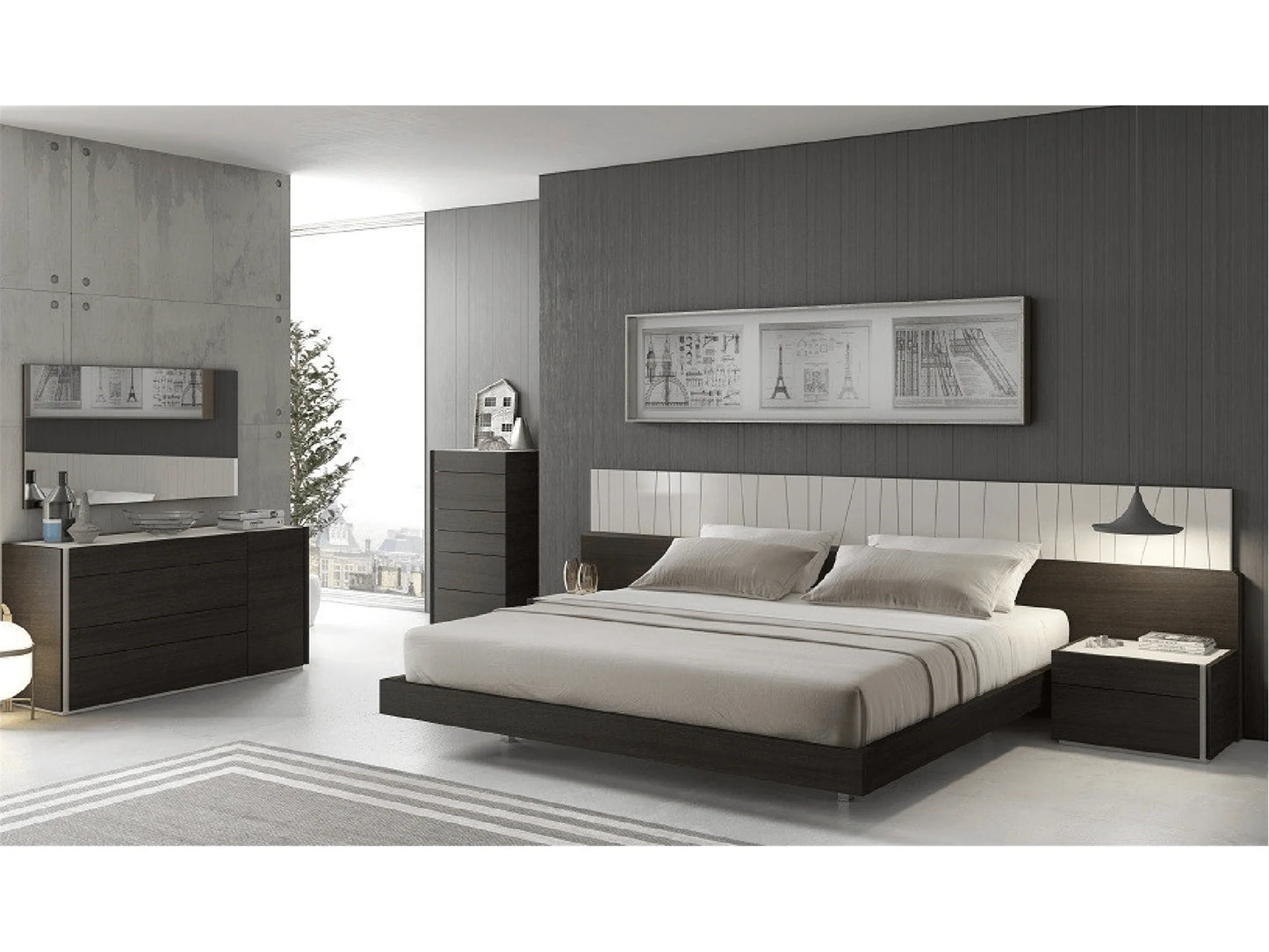 Luxury Modern Porto Bedroom Collection European Style for Villa