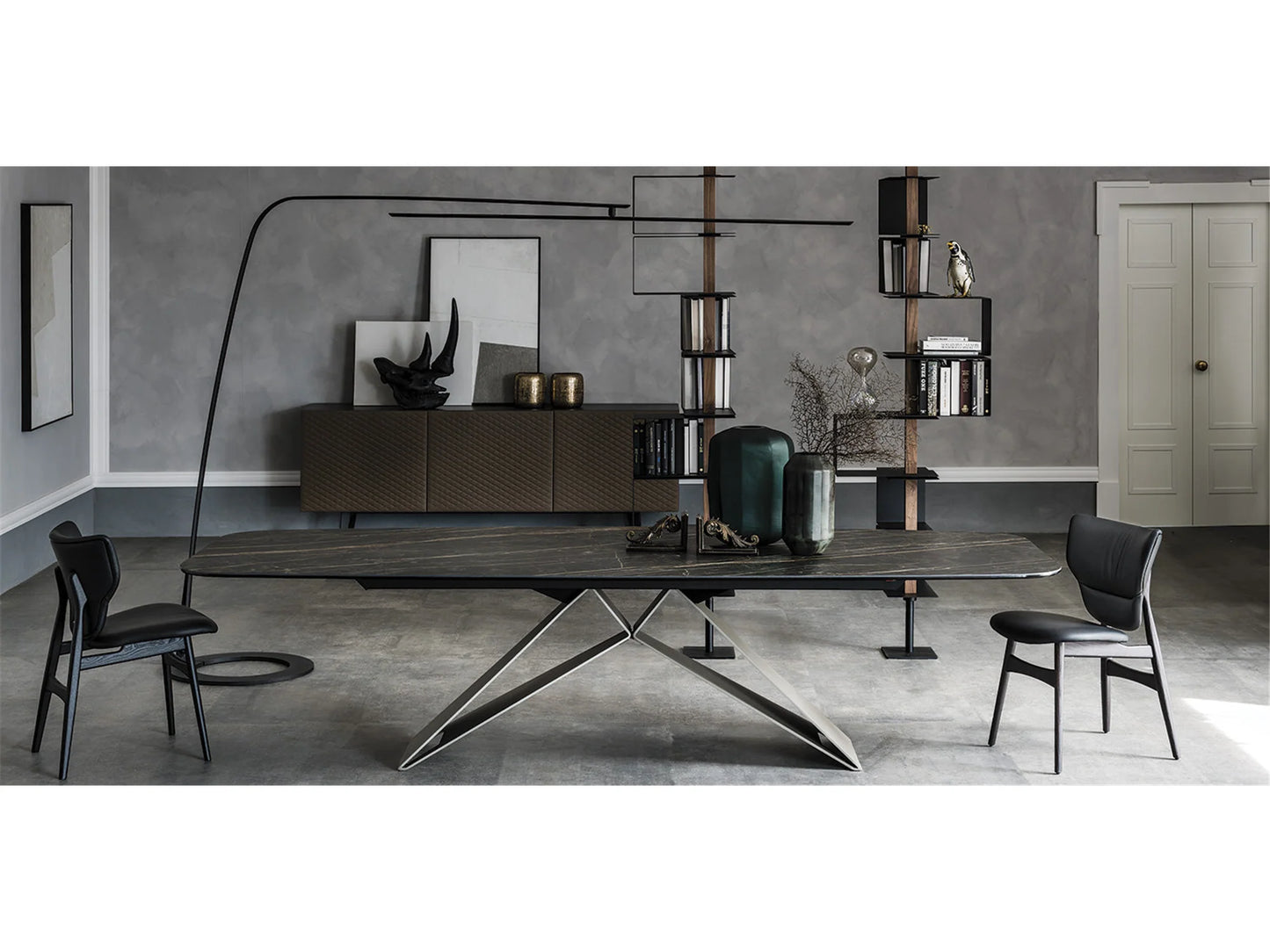 Luxury Modern Premier Keramik Dining Table European Style for Villa
