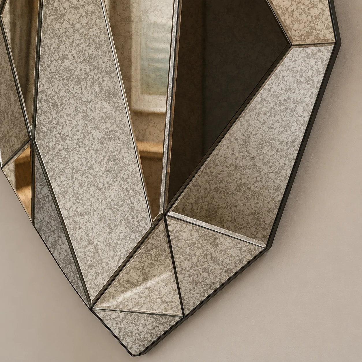 Luxury Modern Prism Smoke Mirror European Style for Villa