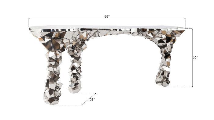 Luxury Modern Radiant Console Table European Style for Villa