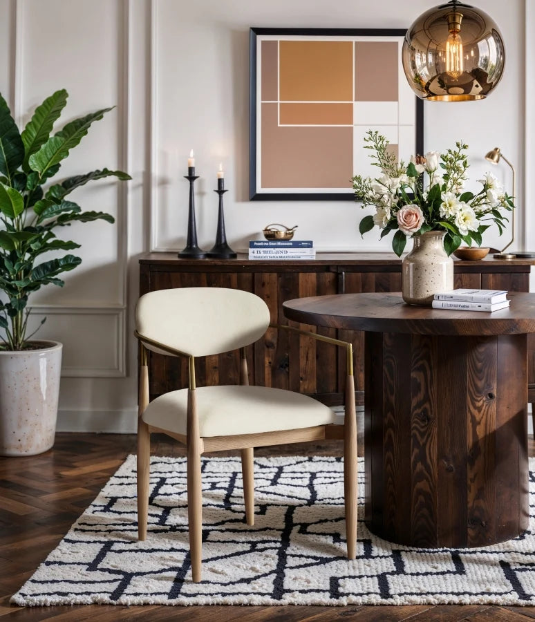 Luxury Modern Ricci Dining Chair European Style for Villa