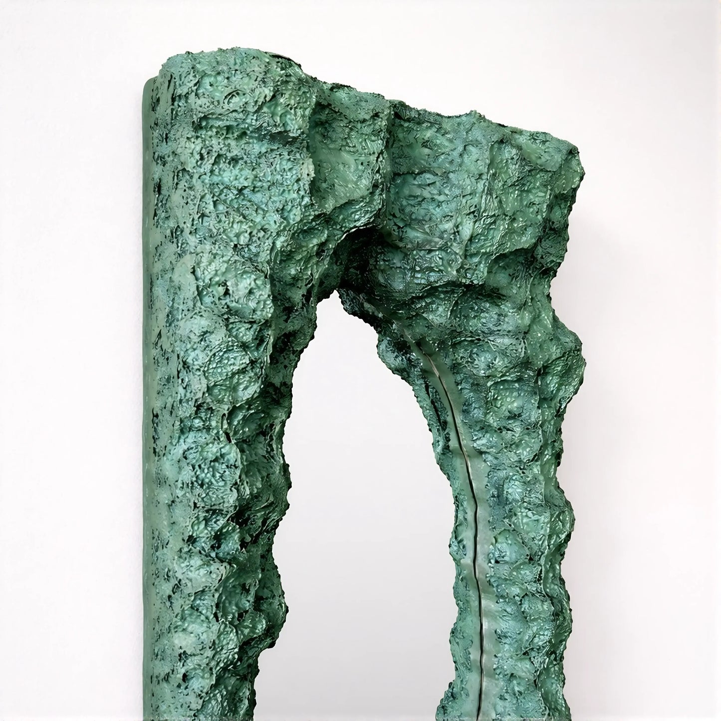 Luxury Modern Rift Opening Jade Fissure Green Mirror European Style for Villa