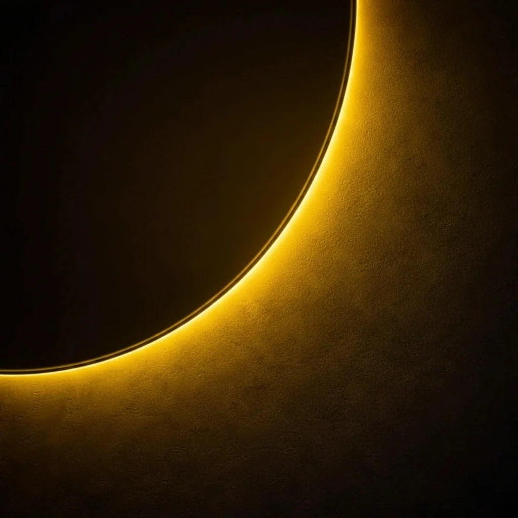 Luxury Modern Solar Eclipse Halo Mirror European Style for Villa