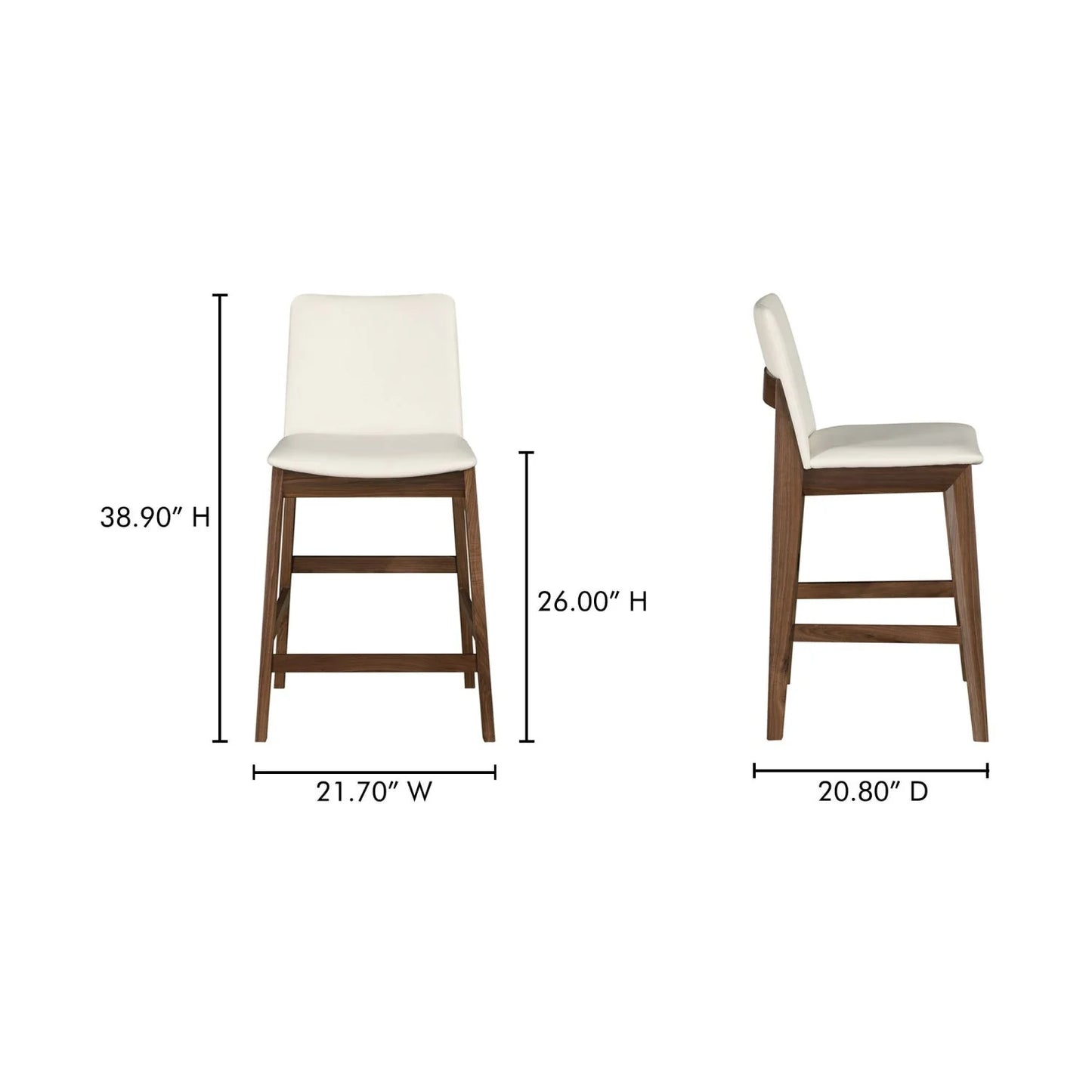 Luxury Modern Upholstered Counter Stool European Style for Villa