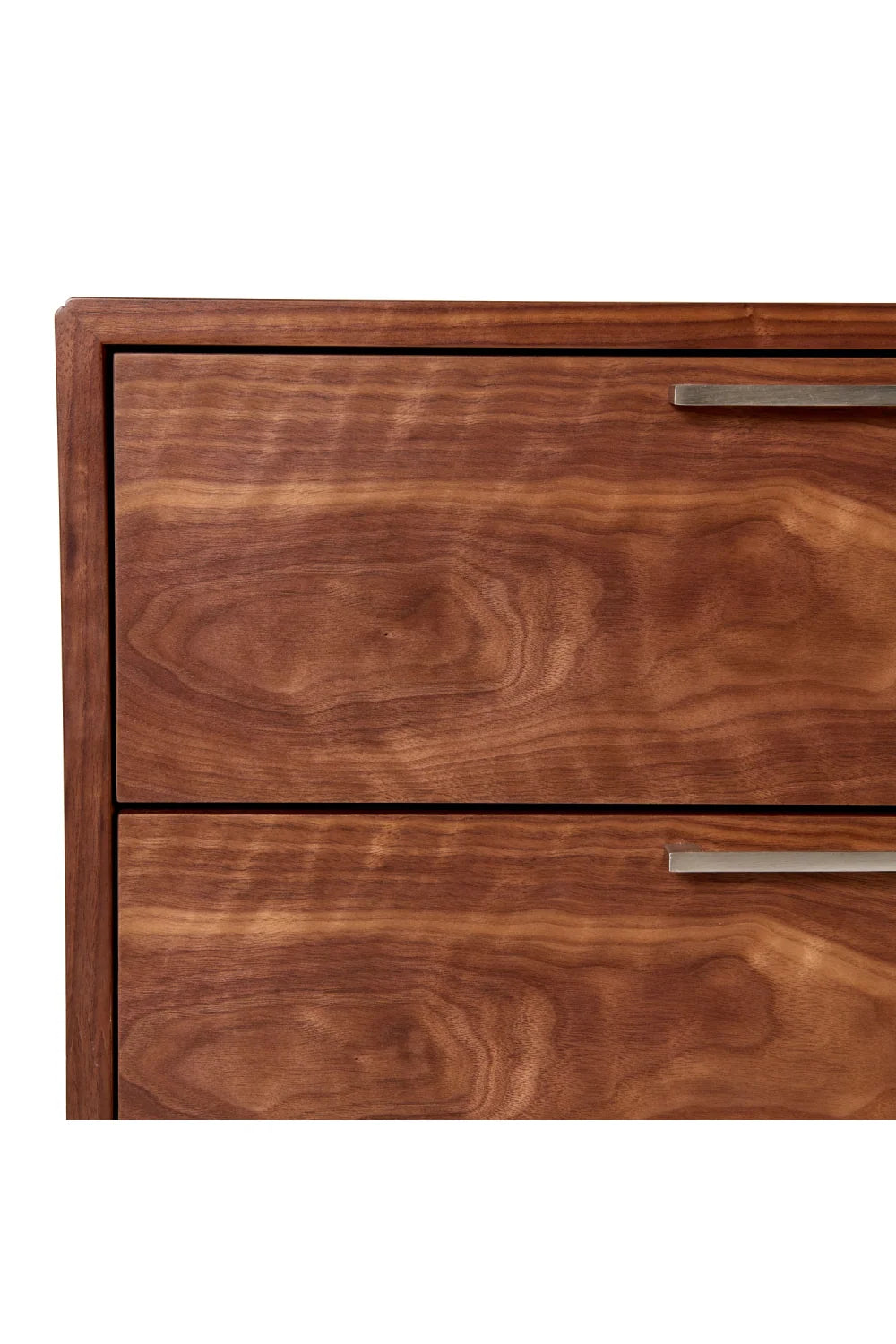 Luxury Modern Walnut 6-Drawer Dresser European Style for Villa