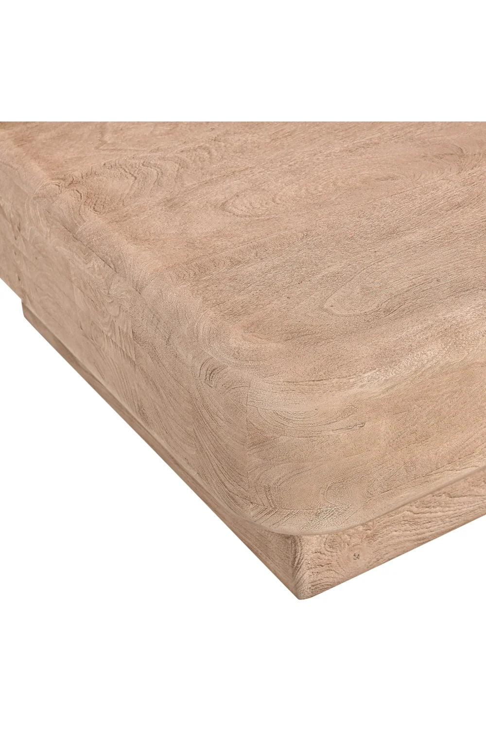 Luxury Natural Mango Wood Coffee Table Modern Italian Style for Villa