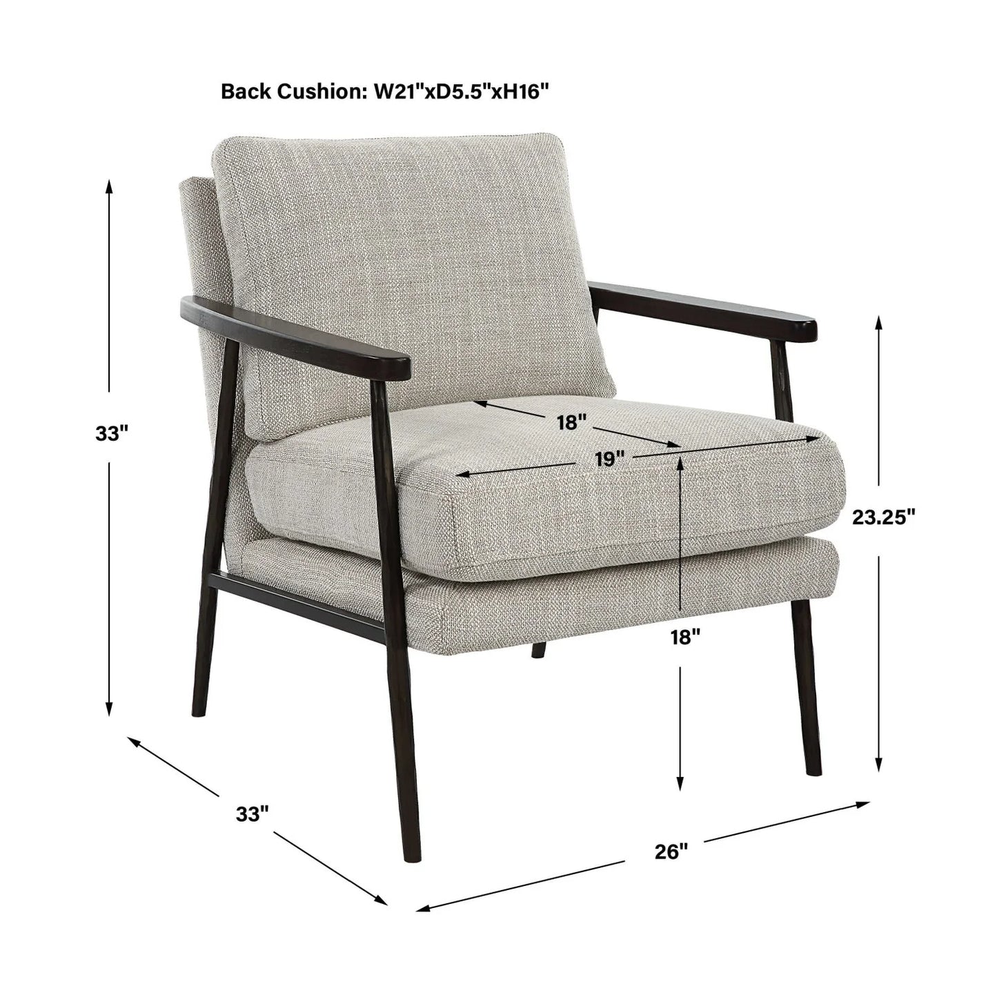 Luxury Neutral Fabric Accent Chair Modern Italian Style for Villa