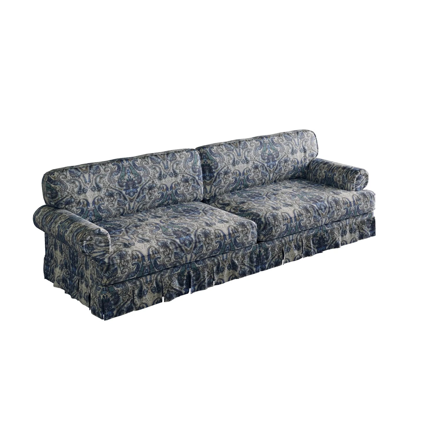 Luxury Oxford Floral Fabric Sofa Modern Italian Style for Villa