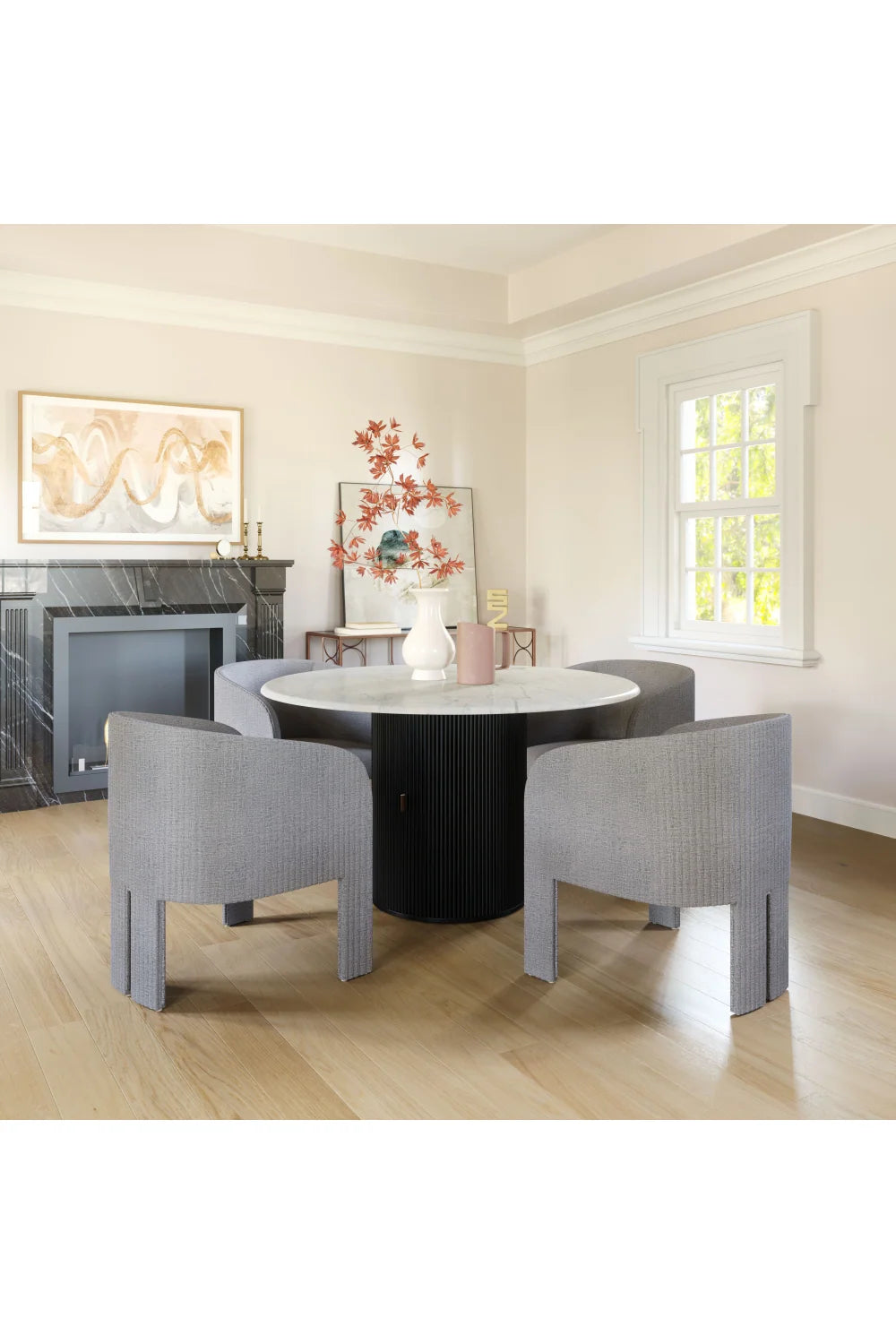 Luxury Poly Linen Lounge Chair Modern Italian Style for Villa