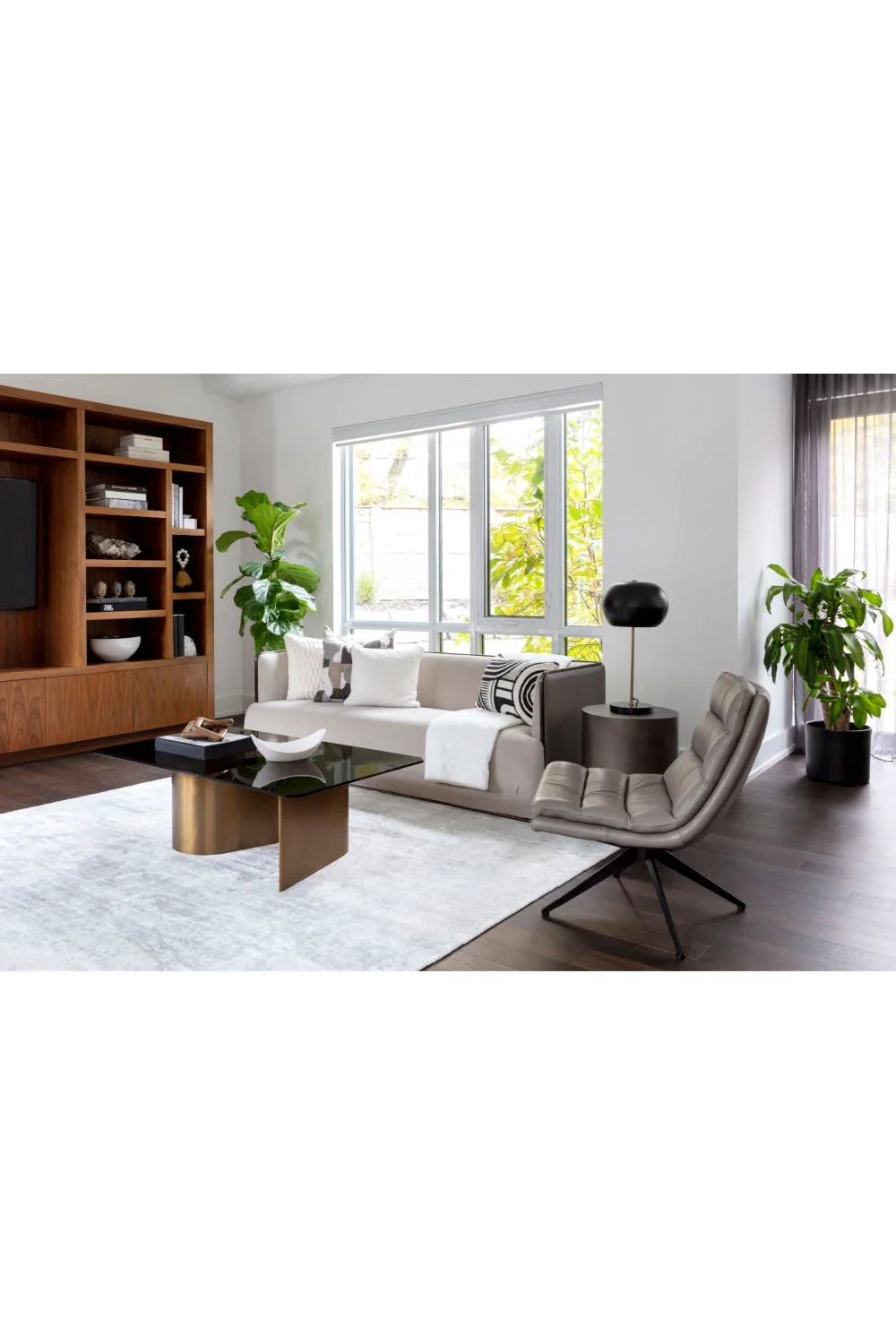 Luxury Rectangular Gold Glass Coffee Table Modern Italian Style for Villa