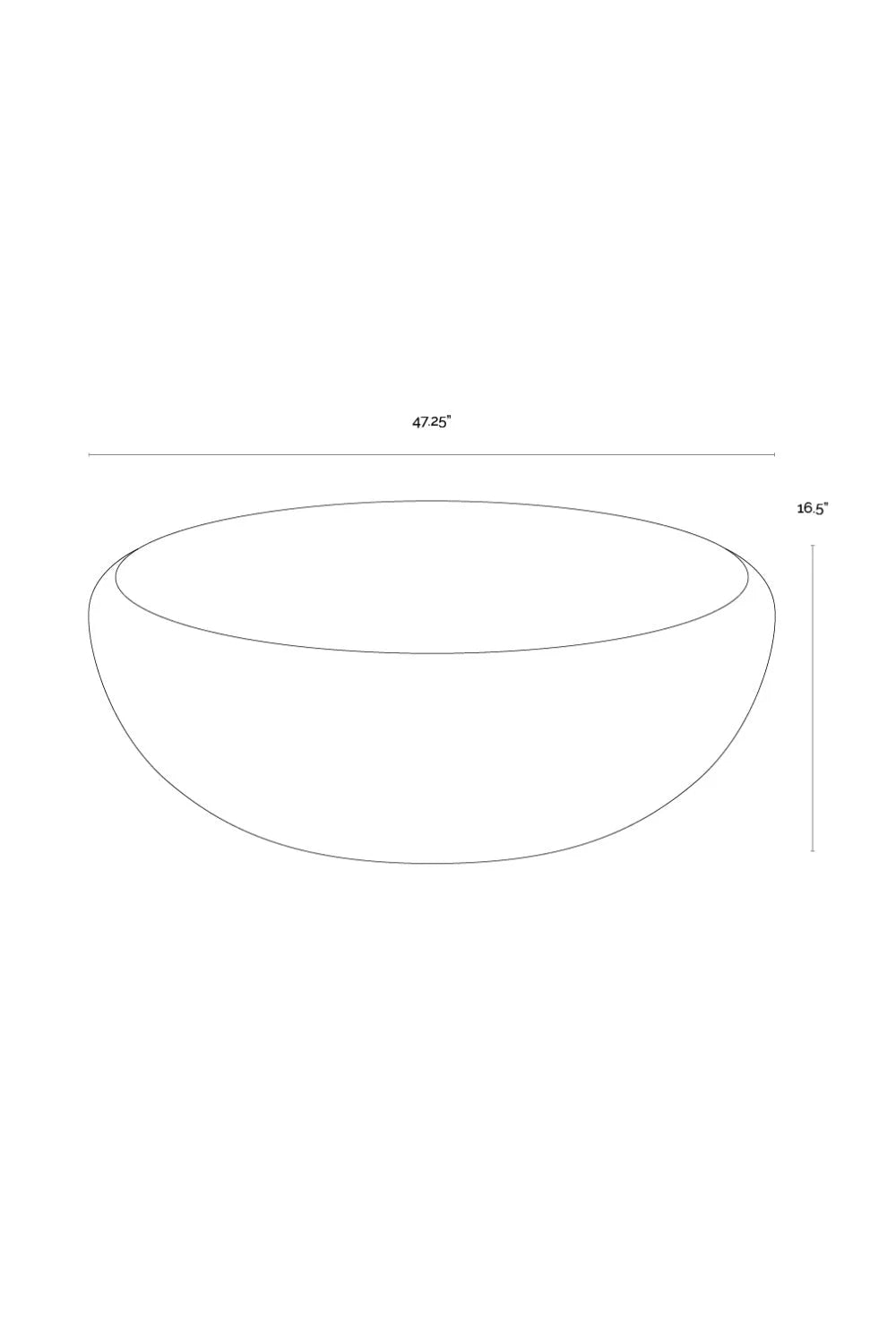 Luxury Round Concrete Coffee Table Modern Italian Style for Villa
