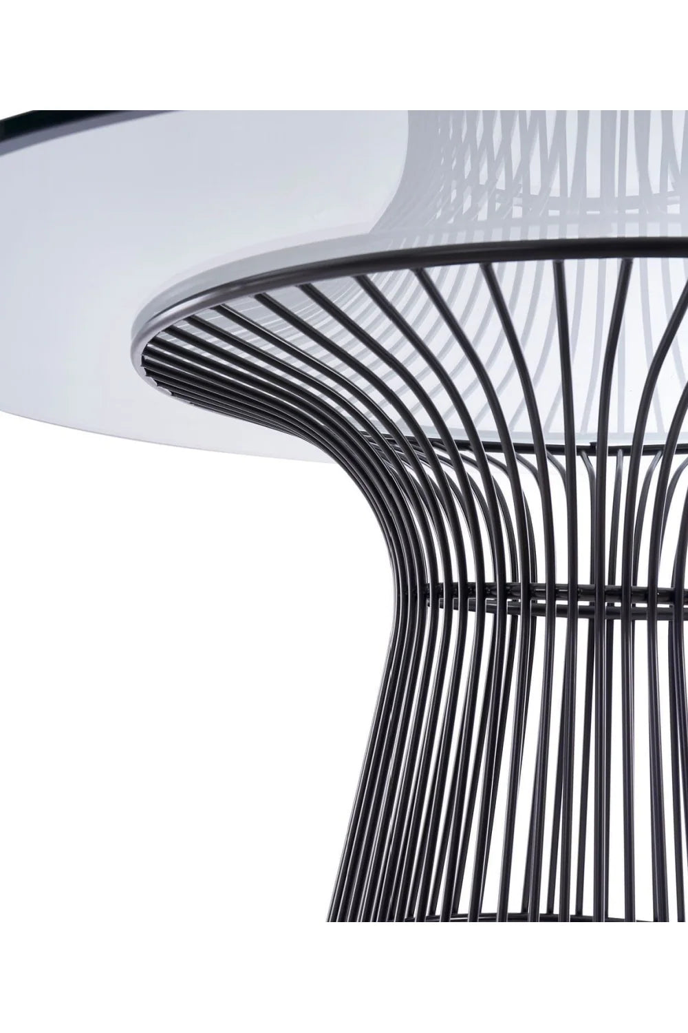 Luxury Round Grey Glass Dining Table Modern Italian Style for Villa
