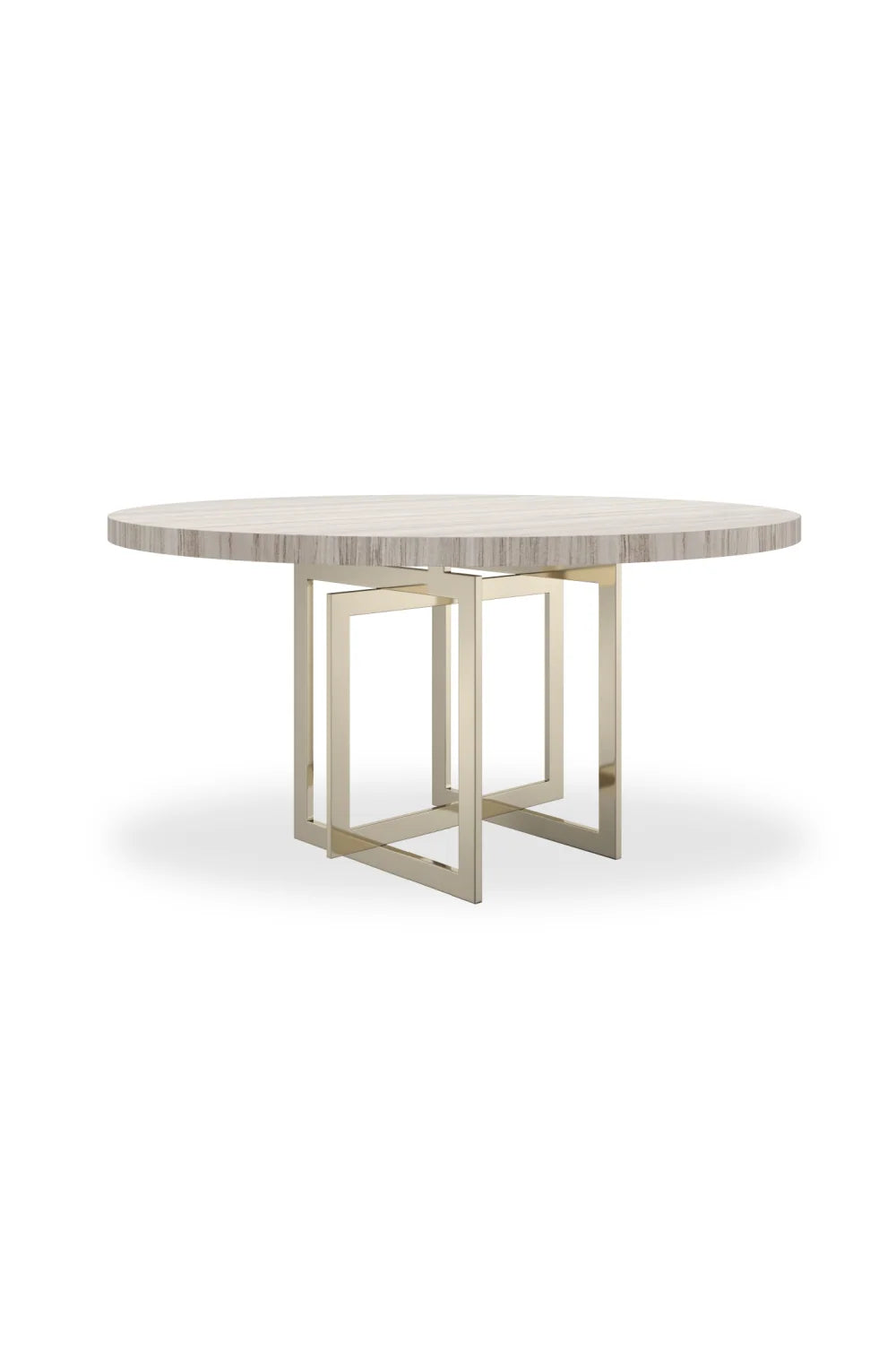 Luxury Round Sandstone Dining Table Modern Italian Style for Villa