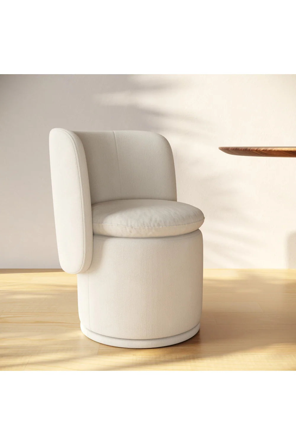 Luxury Rounded Swivel Modern Dining Chair European Style for Villa
