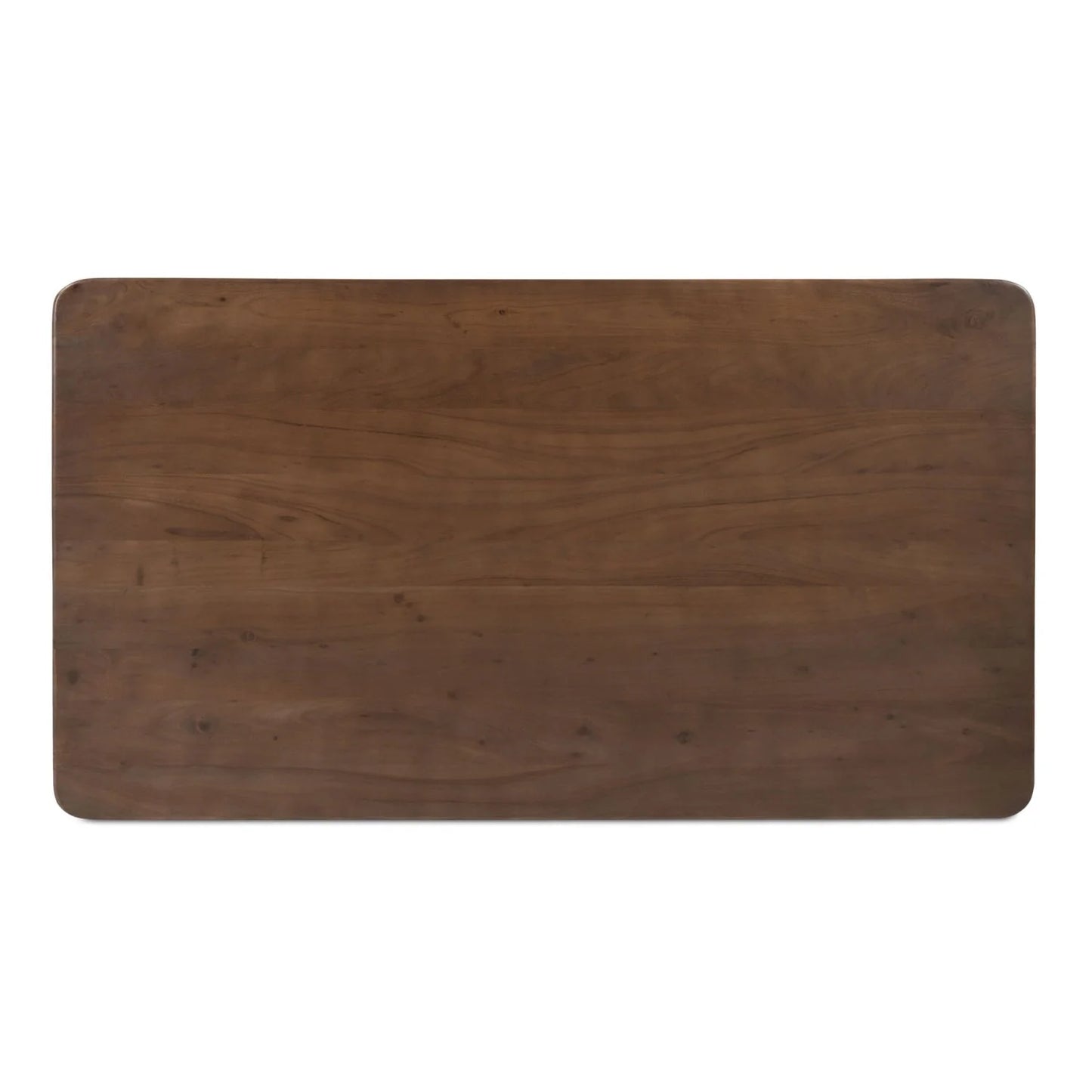 Luxury Russet Acacia Wood 3-Drawer Kitchen Island European Style for Villa