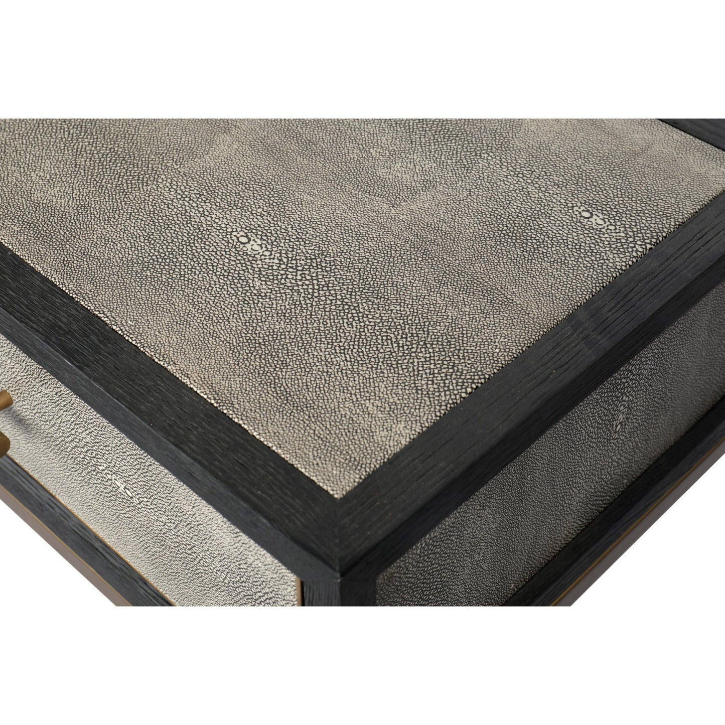Luxury Shagreen Gray Oak Console Table Modern Italian Style for Villa