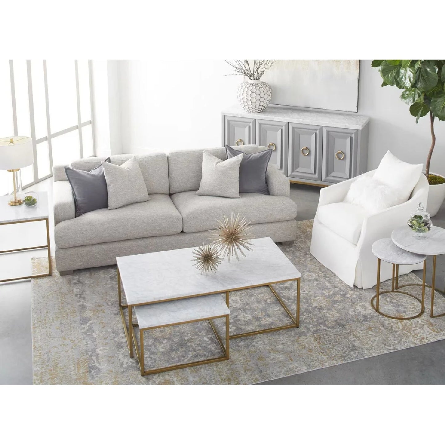Luxury Skirted Swivel Club Chair Modern Italian Style for Villa