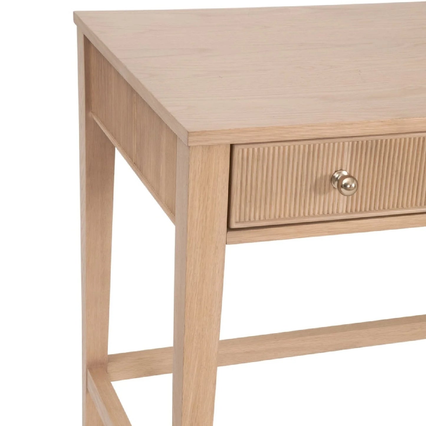 Luxury Solid Oak 3-Drawer Modern Desk European Style for Villa