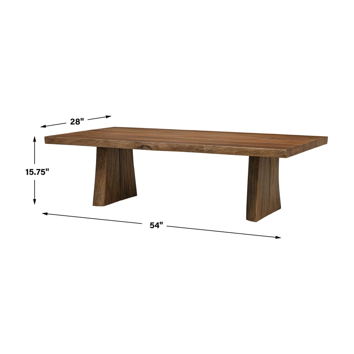 Luxury Solid Suar Wood Coffee Table Modern Italian Style for Villa