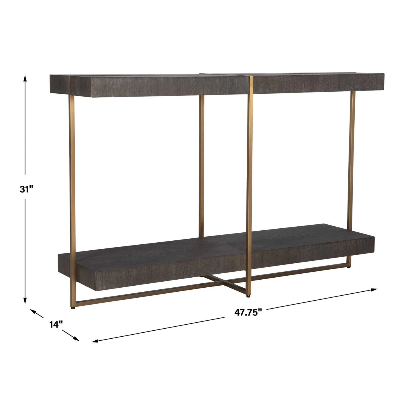 Luxury Starburst Acacia Console Table Modern Italian Style for Villa