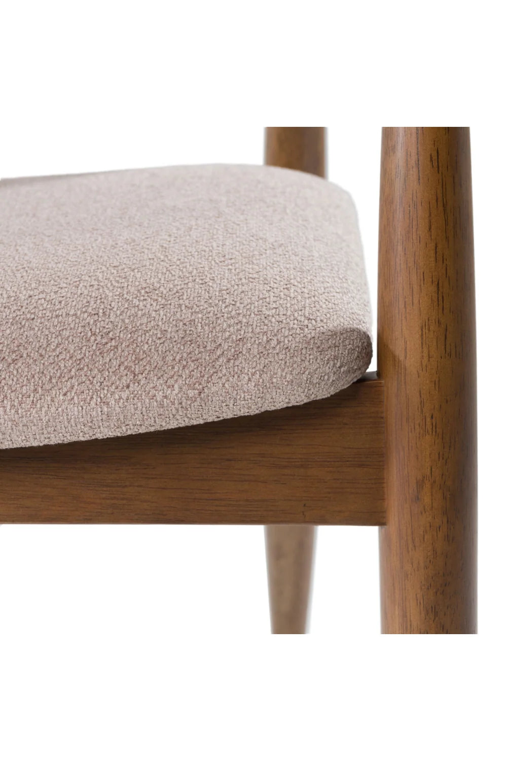 Luxury Tan Fabric Modern Dining Chair European Style for Villa