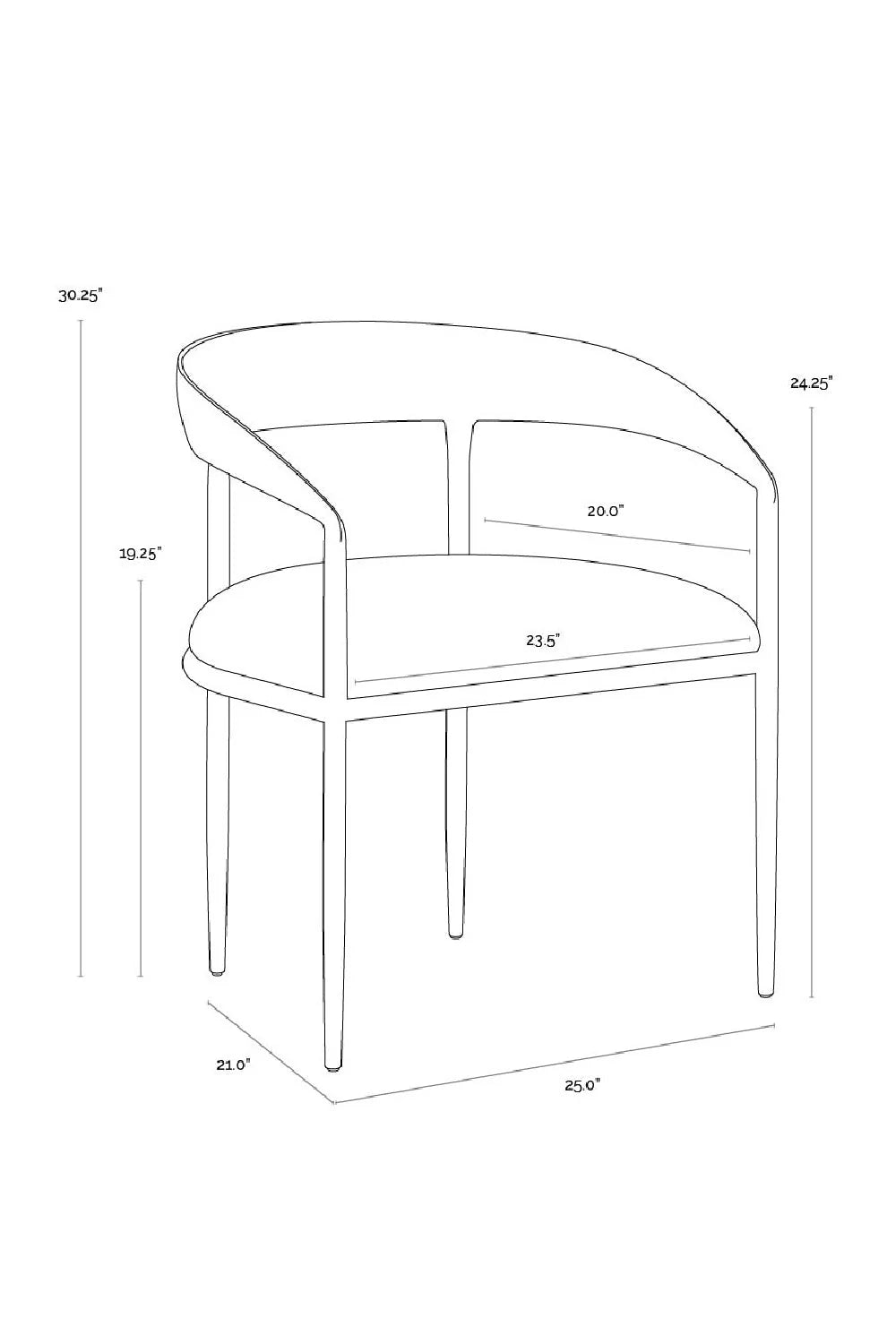 Luxury Taupe Gray Modern Dining Chair European Style for Villa
