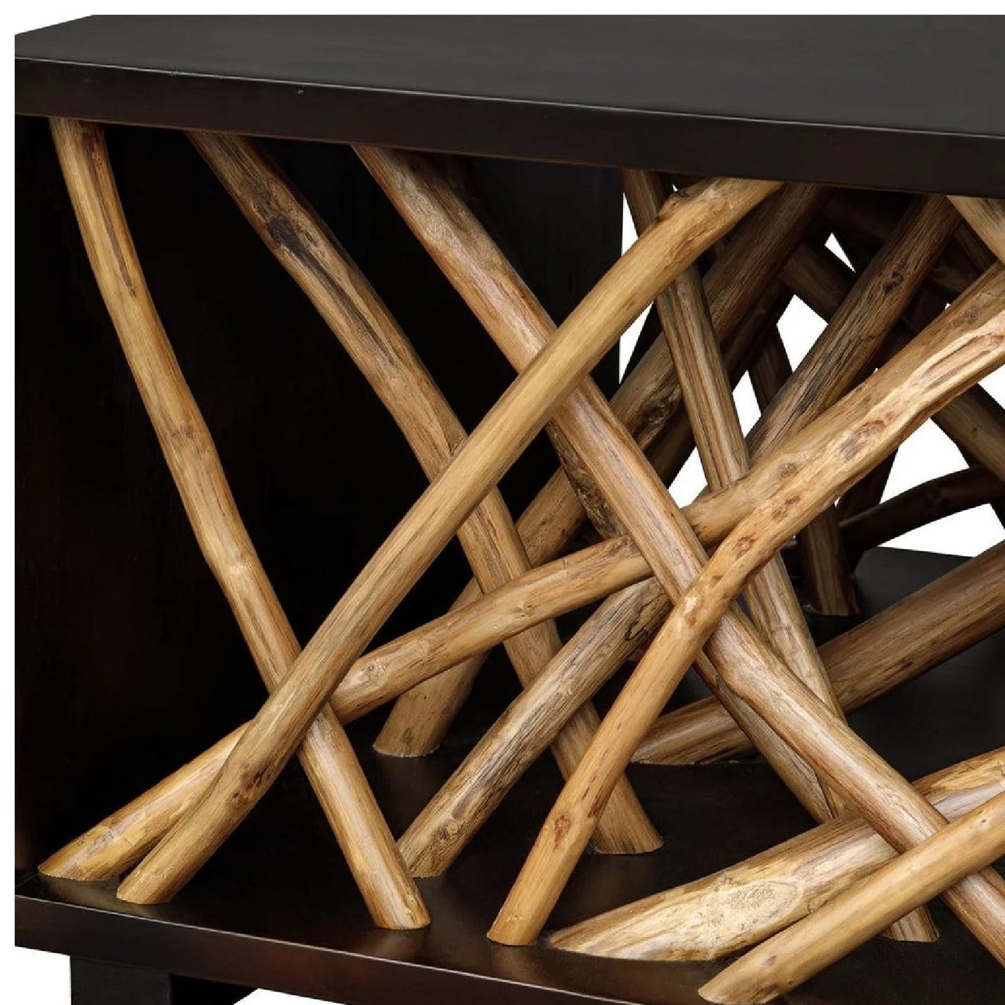 Luxury Teak Branches Coffee Table Modern Italian Style for Villa