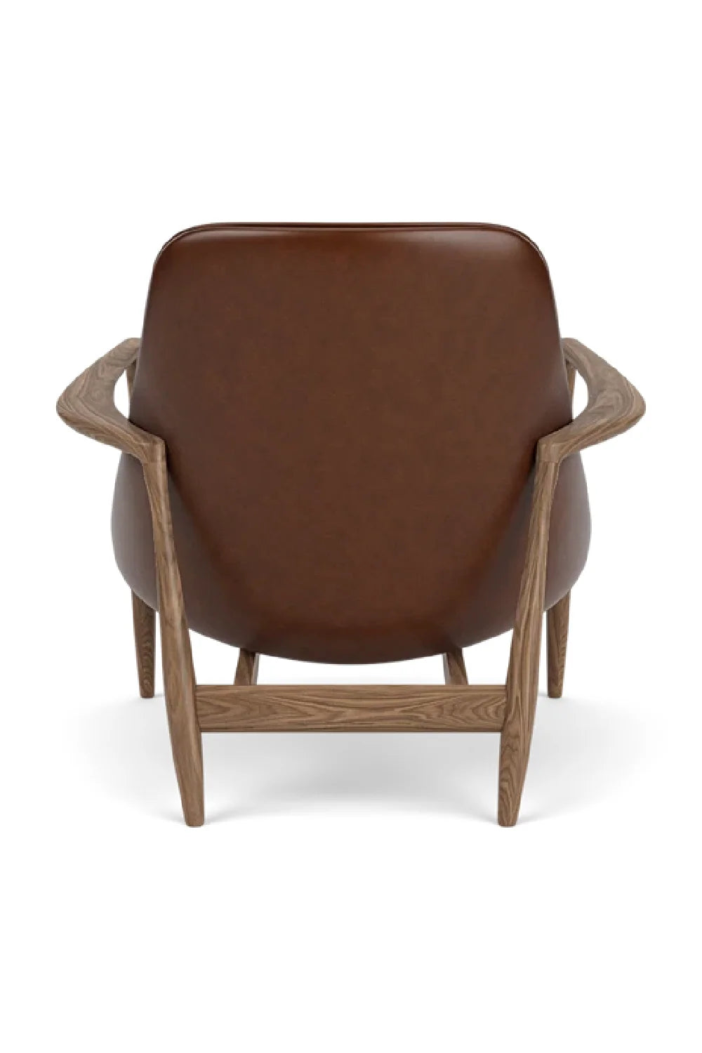 Luxury Timber Sleigh Lounge Chair Modern Italian Style for Villa