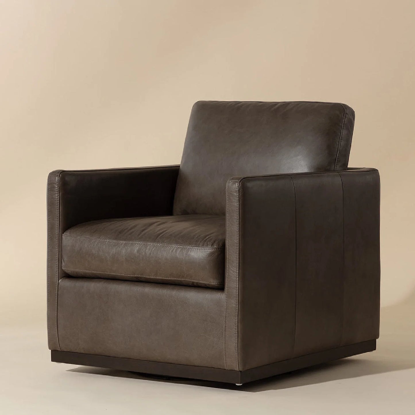 Luxury Track Arm Swivel Lounge Chair Modern Italian Style for Villa