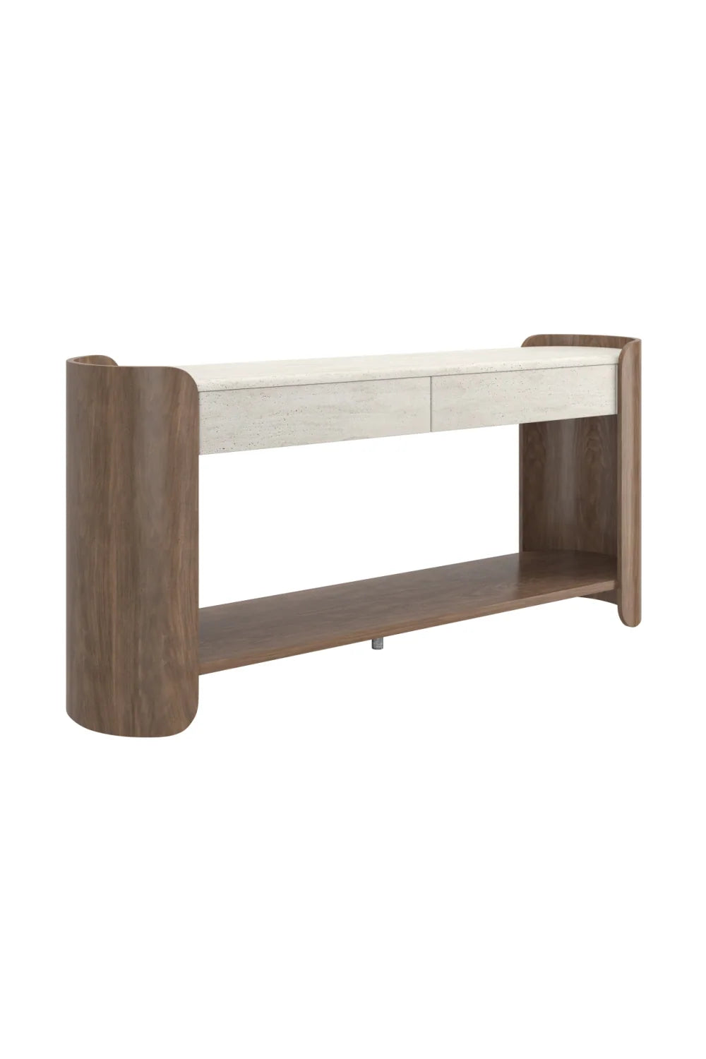 Luxury Travertine Console Table Modern Italian Style for Villa