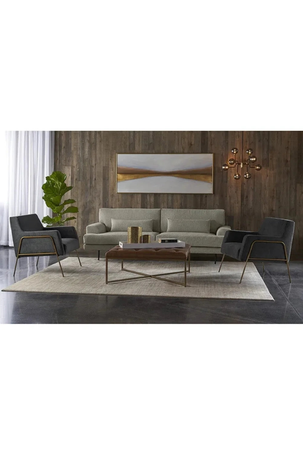Luxury Upholstered Armchair Modern Italian Style for Villa