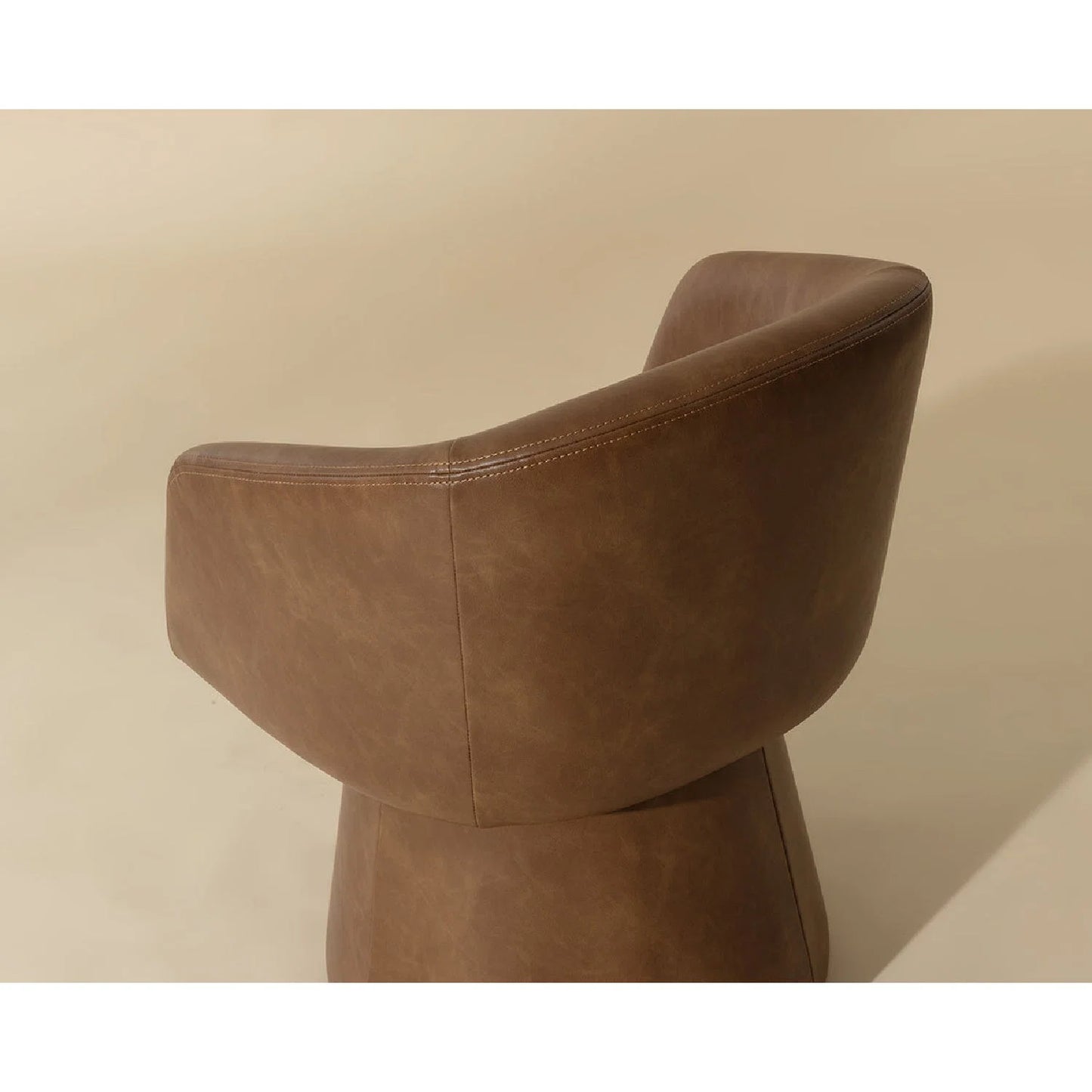 Luxury Upholstered Leather Modern Dining Armchair European Style for Villa