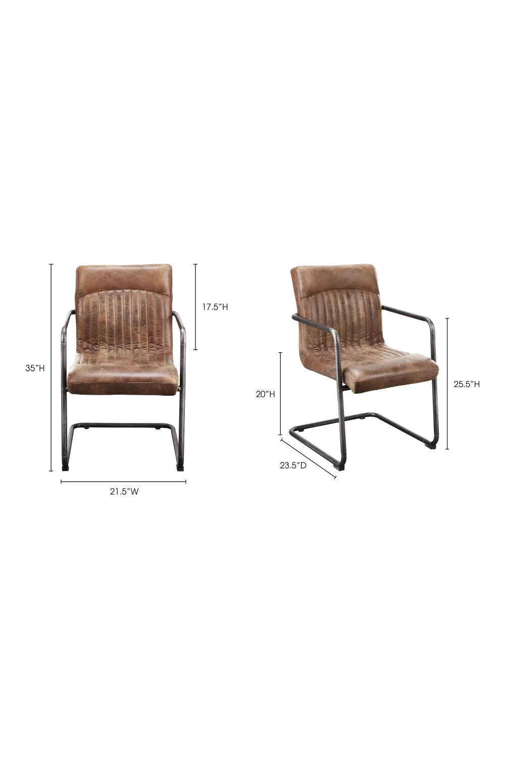 Luxury Upholstered Leather Modern Dining Armchair European Style for Villa
