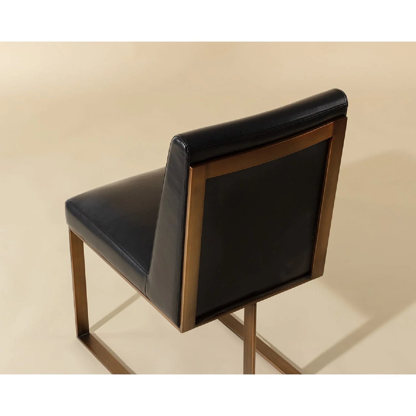 Luxury Upholstered Leather Modern Dining Chair European Style for Villa