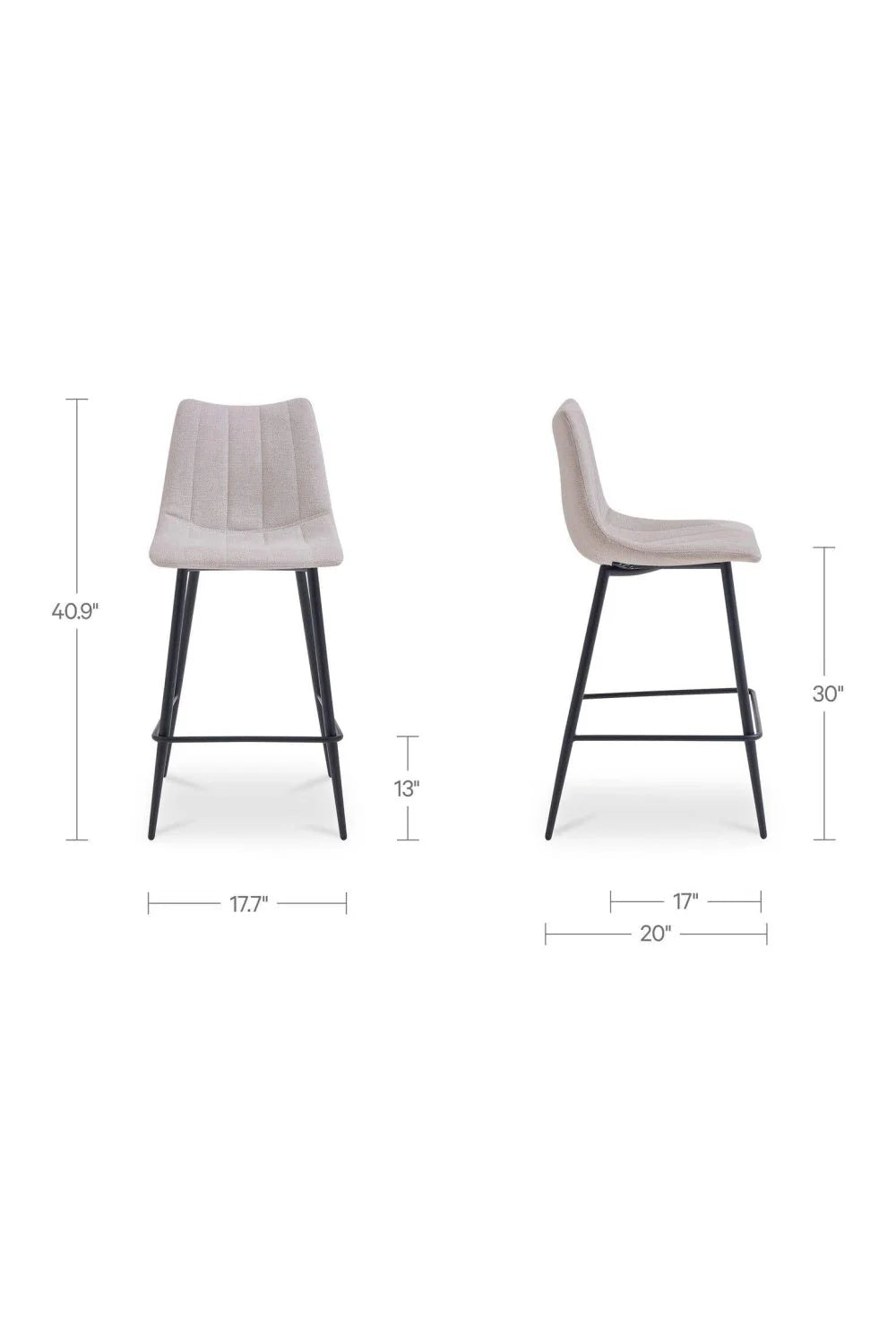 Luxury Upholstered Modern Bar Stools European Style for Villa