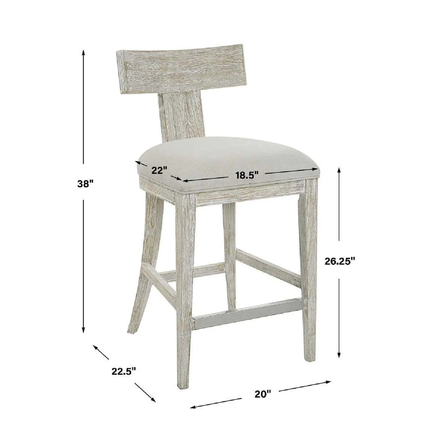 Luxury Upholstered Modern Counter Stool European Style for Villa