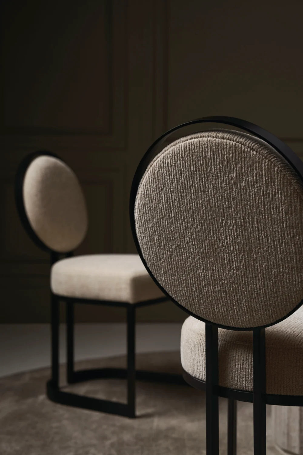 Luxury Upholstered Modern Dining Chair European Style for Villa