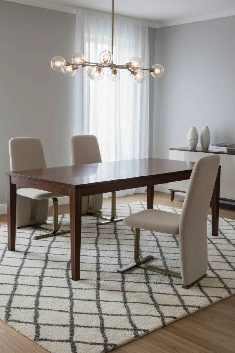 Luxury Upholstered Modern Dining Chair European Style for Villa