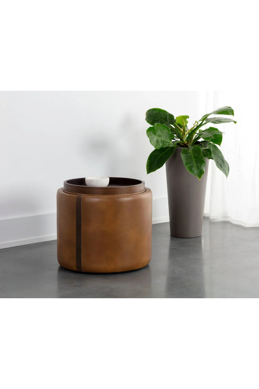 Luxury Upholstered Modern Fabric Ottoman European Style for Villa