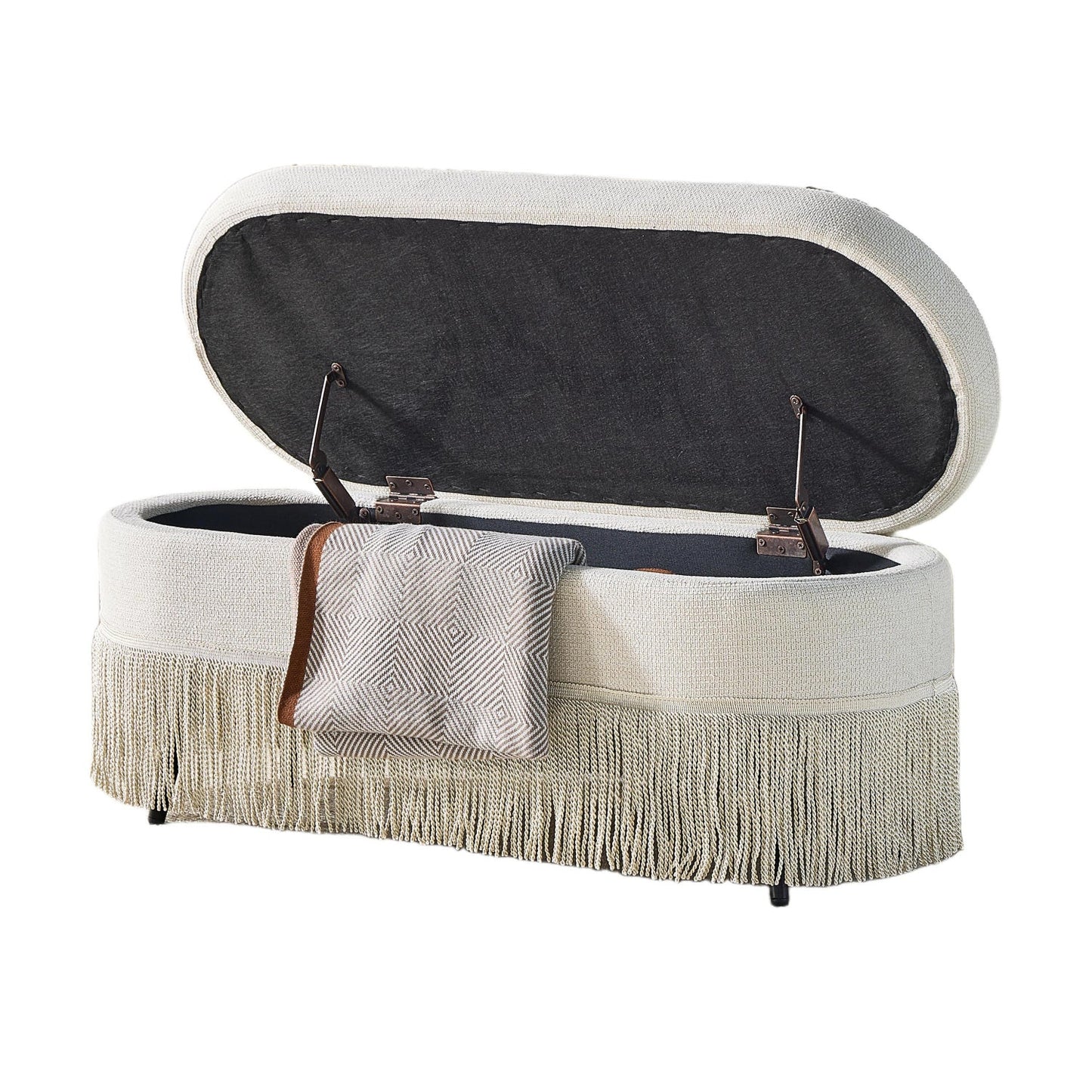 Luxury Upholstered Modern Fabric Ottoman European Style for Villa