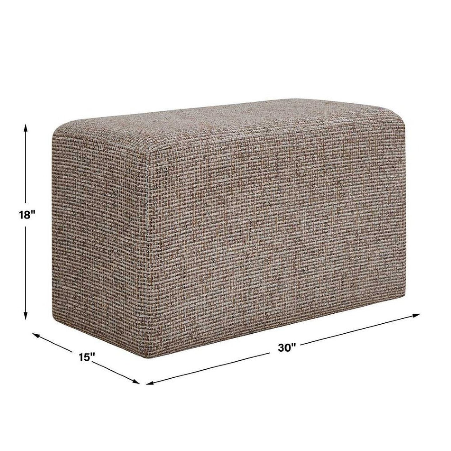 Luxury Upholstered Modern Fabric Ottoman European Style for Villa