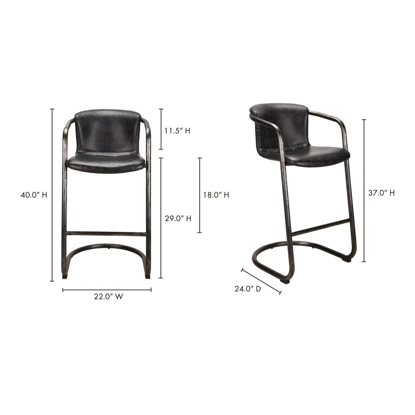 Luxury Upholstered Modern Leather Bar Stool European Style for Villa