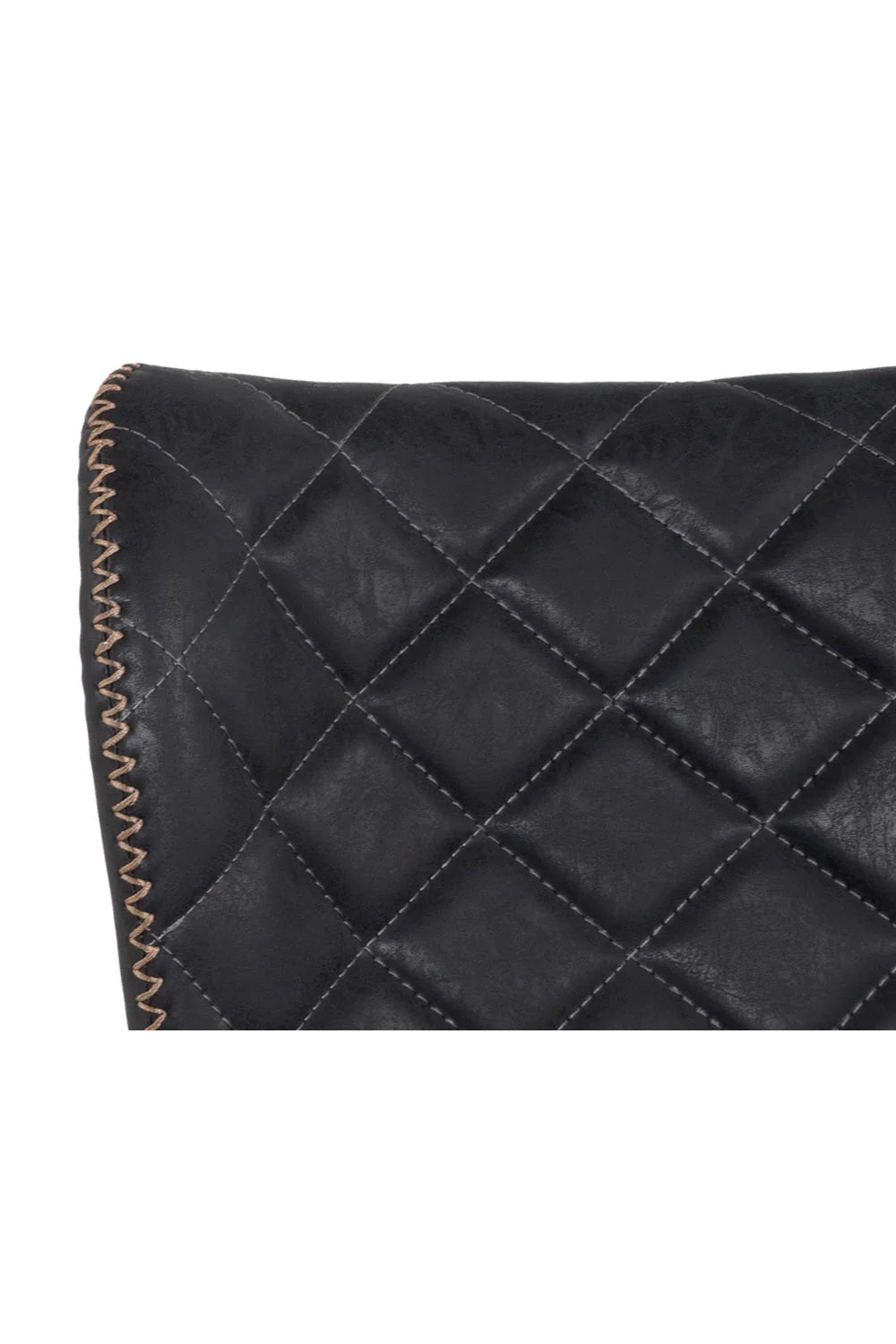 Luxury Upholstered Modern Leather Look Bar Stool European Style for Villa