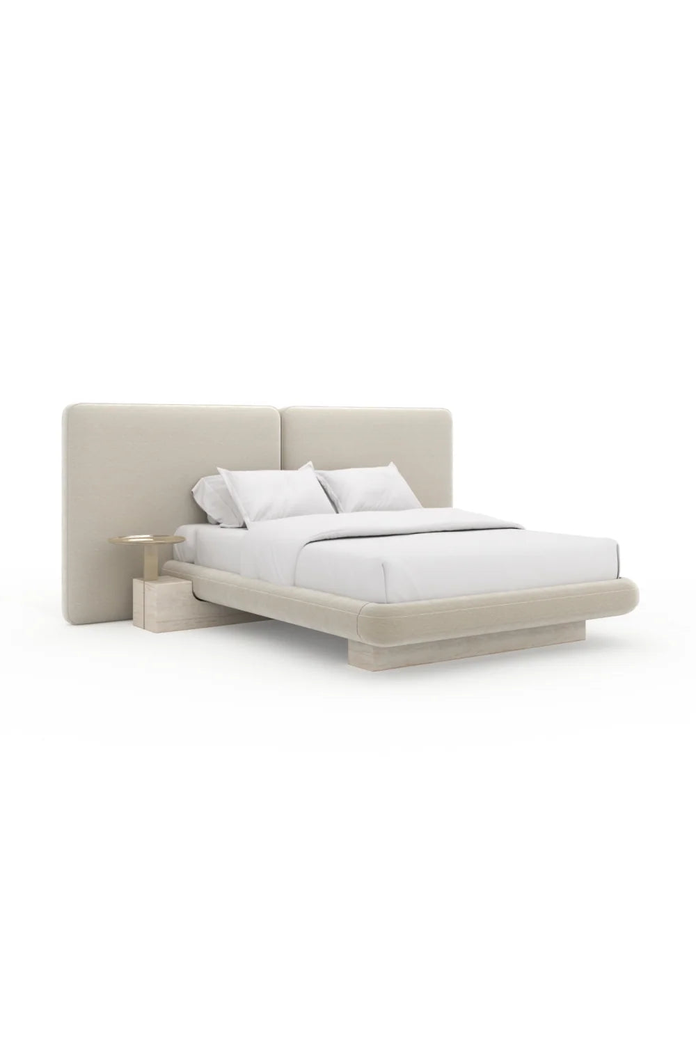 Luxury Upholstered Modern Queen Bed European Style for Villa