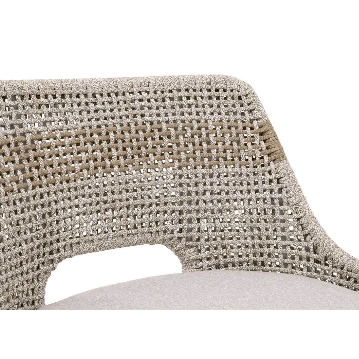 Luxury Upholstered Modern Rope Bar Stool European Style for Villa